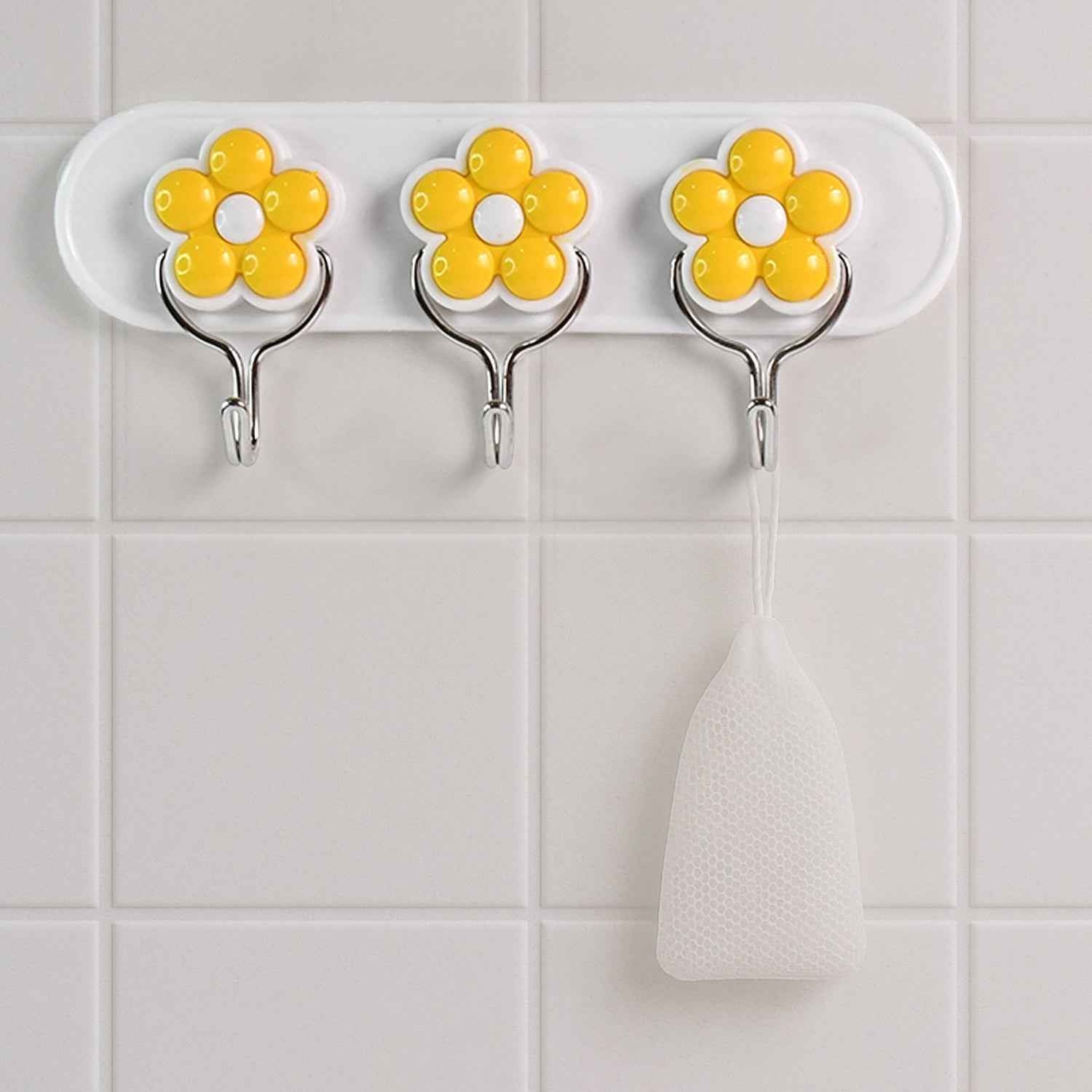 Multipurpose Strong & Hook Self-Adhesive hooks for wall Heavy Plastic Hook  (1 Pc)