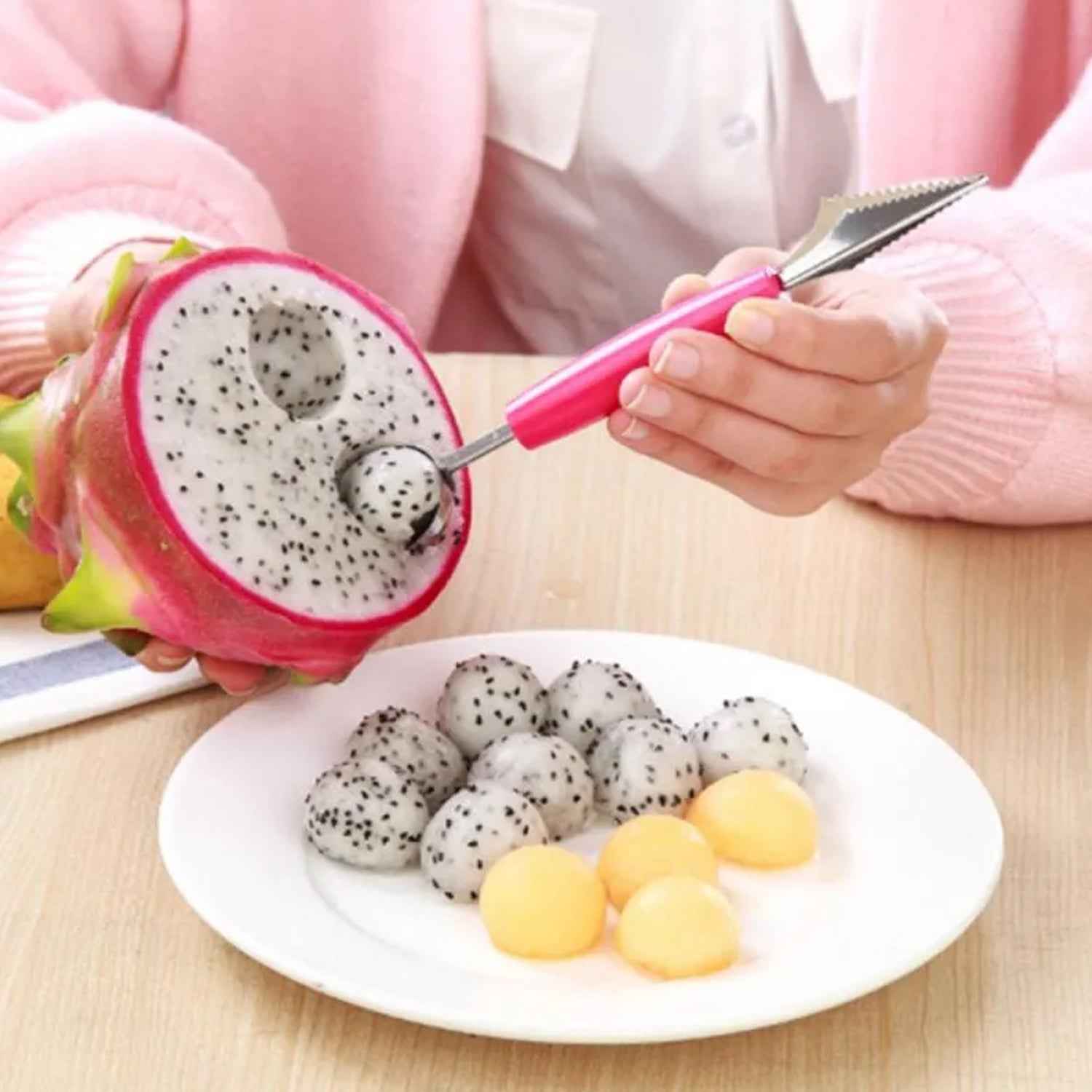 Multifunctional Fruit scooper & peeler  Garnish Kit