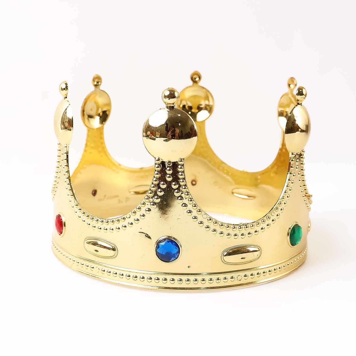 Royal Crown with Colored Gems (1 Pc / Golden & Silver)