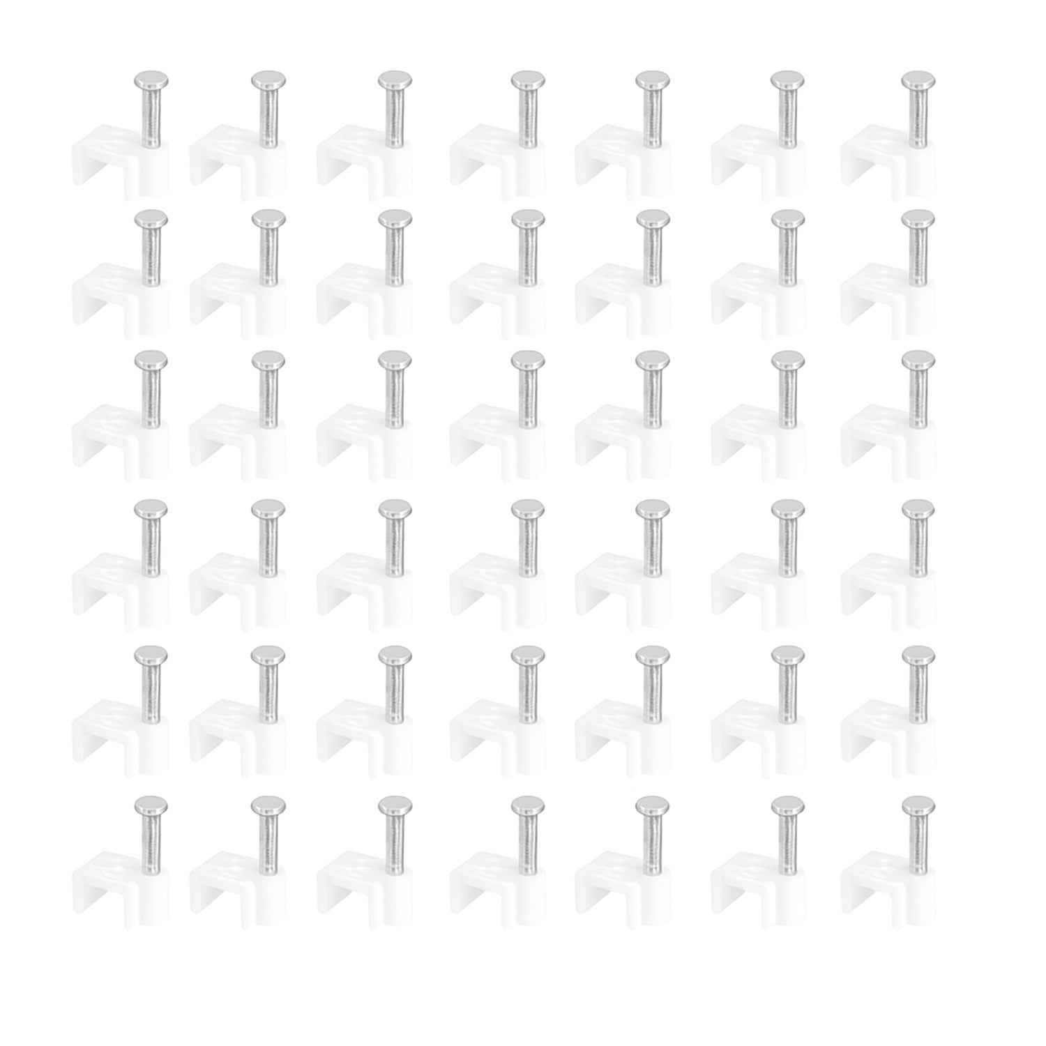Nail Cable Clips for Wire Management (10mm & 50 Pc)