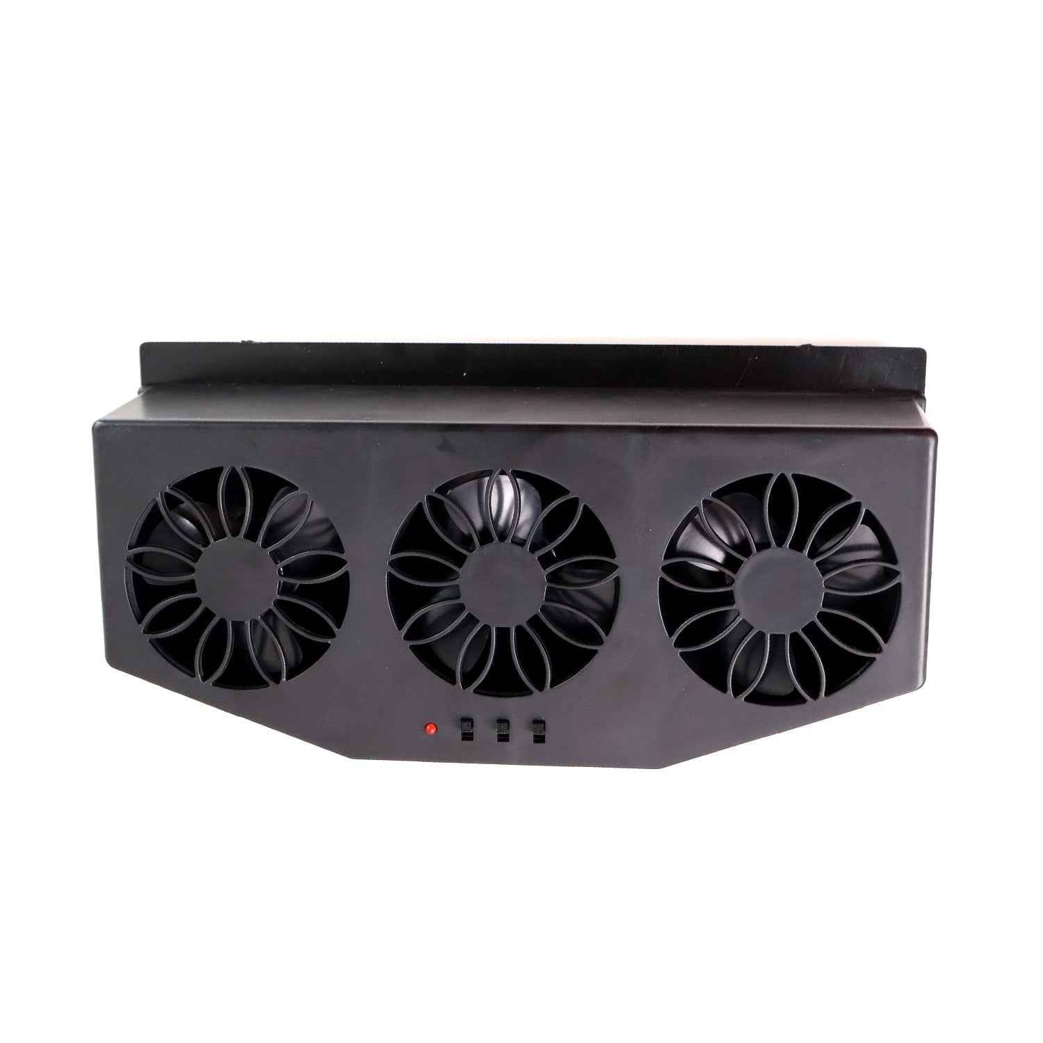Triple Fan Solar Powered Car Exhaust Ventilation System with USB Charging