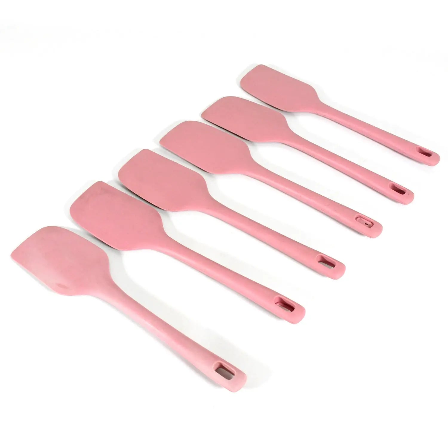 Multipurpose Silicone Spoon, Silicone Basting Spoon Non-Stick Kitchen Utensils Household Gadgets Heat-Resistant Non Stick Spoons Kitchen Cookware Items For Cooking and Baking (6 Pcs Set) - varietybazaar.co.in