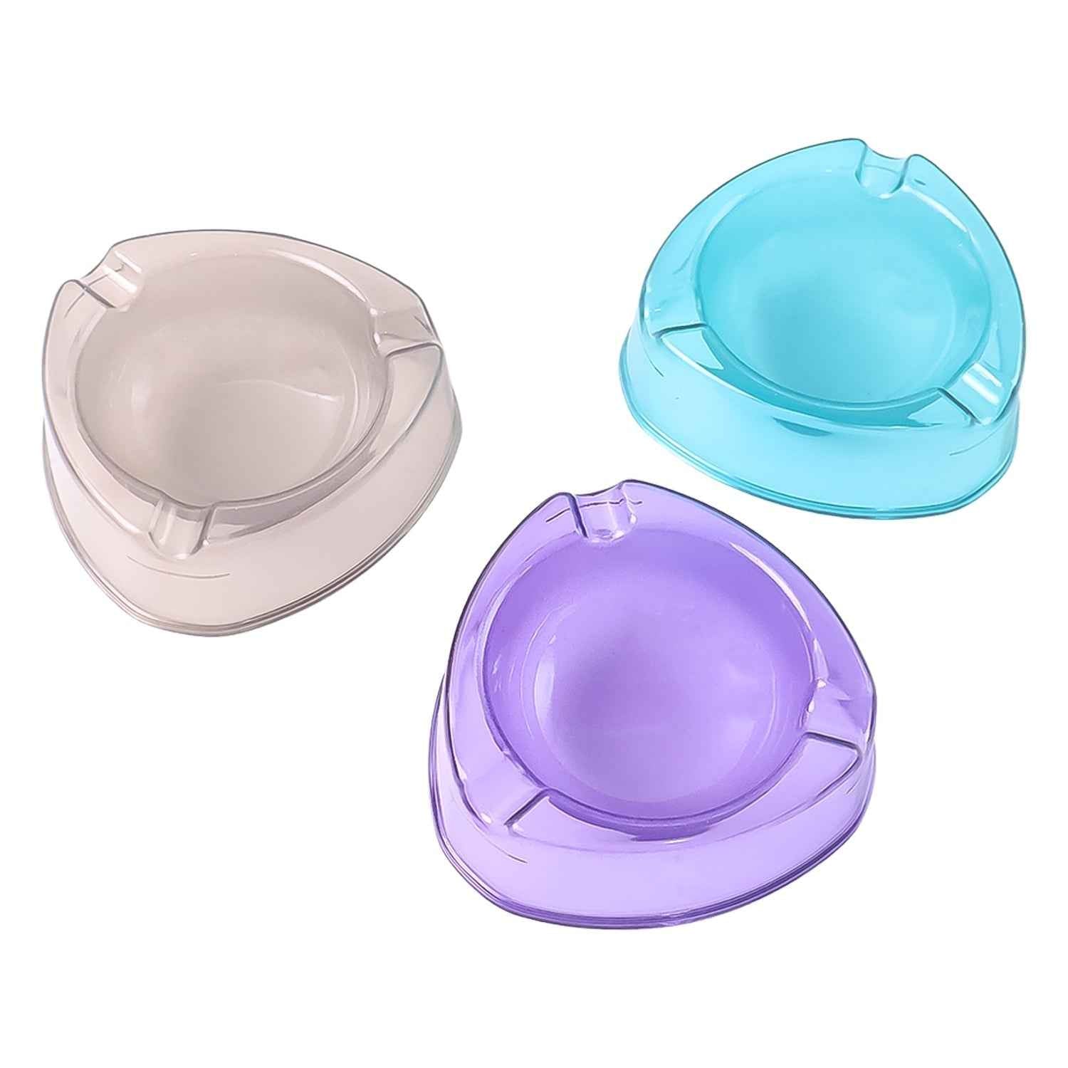 Oblivion Transparent Plastic Ashtray (Mix Color & 1 Pc)