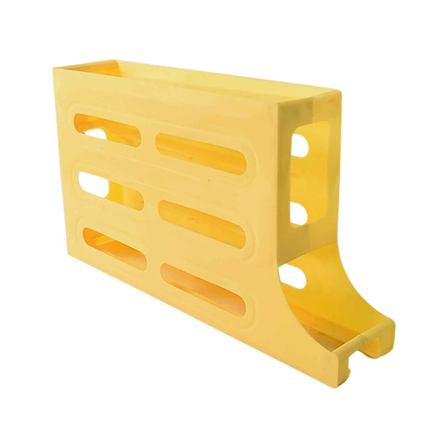 3-Layer Rolling Egg Storage Rack Dispenser (1 Pc)