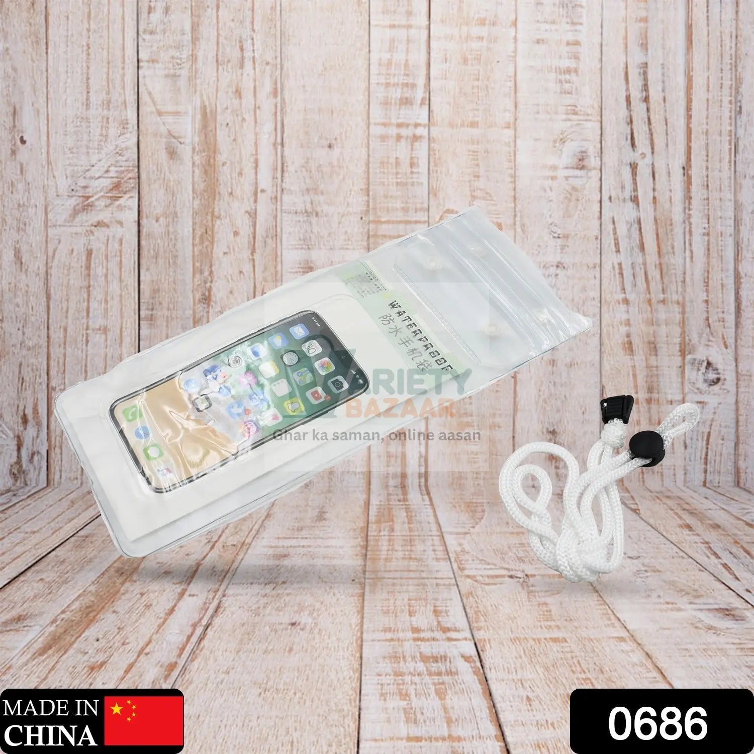 0686 Mix Color Waterproof Mobile Phone Case, Waist Bag, Waterproof Case, Underwater Bag for Smartphone iPhone, Swimming, Rain Cover Camping For all Mobile Travel Sahayak