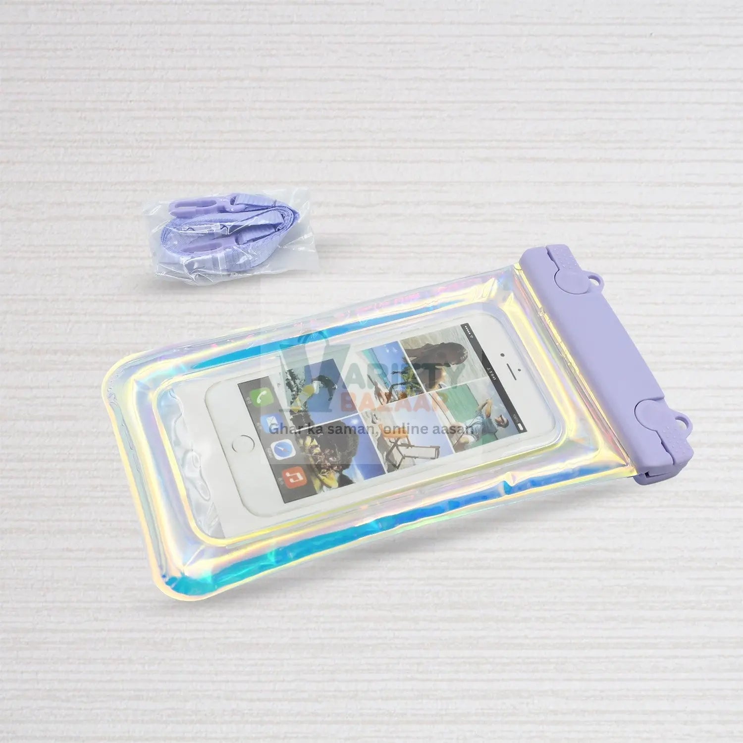 0687 Waterproof Phone Pouch Bag, Phone Accessories Transparent Phone Bag Swimming Phone Bag Mobile Phone Bag Waterproof Smartphone Protective Pouch for Pool, Beach for All Smartphones Travel Sahayak