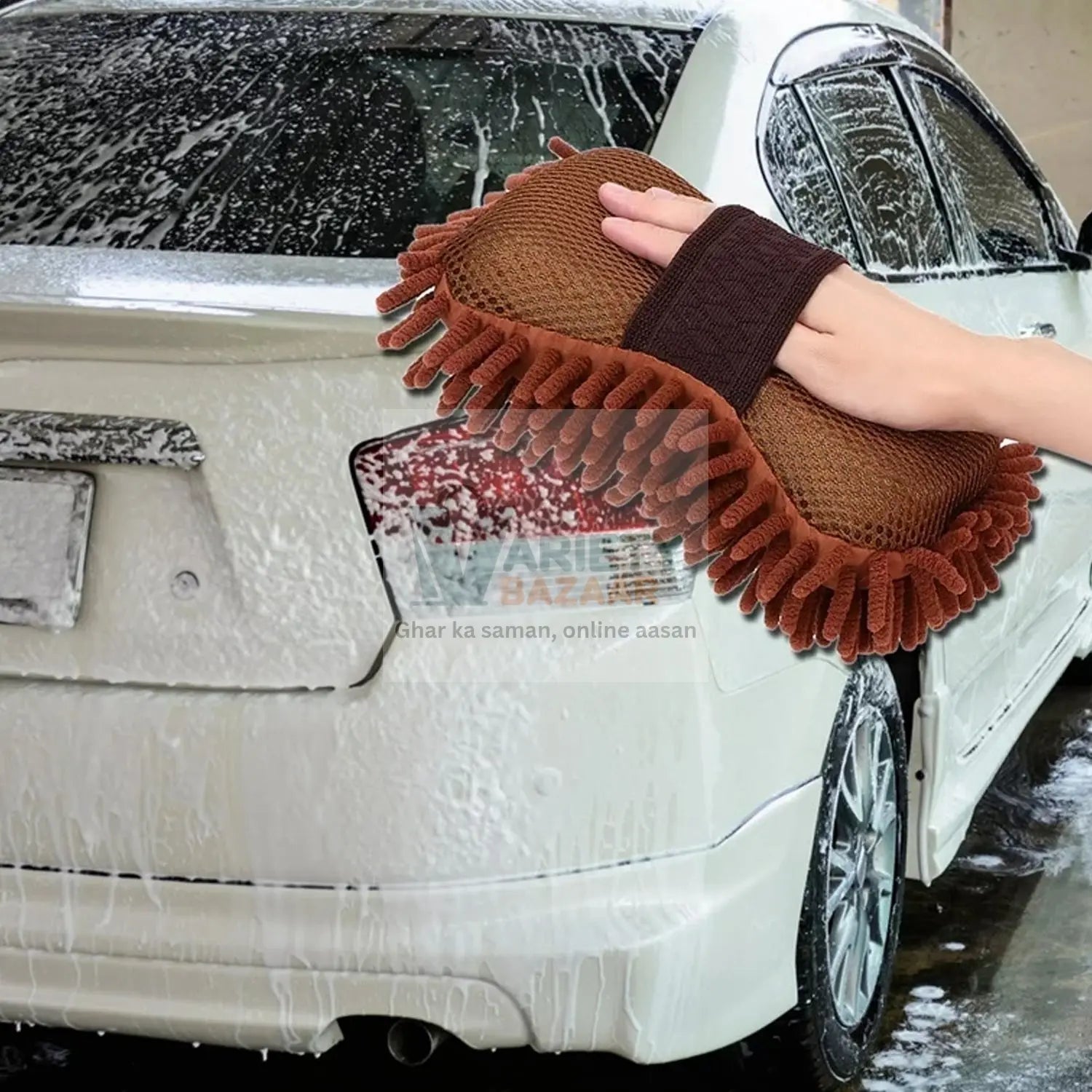 0691 Small Multipurpose Microfiber Duster Whiteboard Eraser Washable Dry Eraser Board Eraser Cleaning Sponge for Chalk, Classroom Teacher Supplies, Home and Office, Car Washing Scratch-Free Microfiber Brushes Travel Sahayak