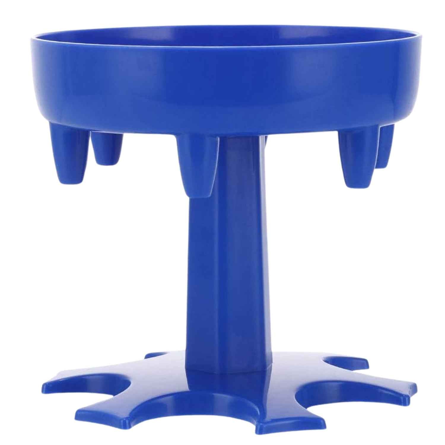 6-Way Plastic Shot Glass Dispenser with Holder Stand (1 Pc)