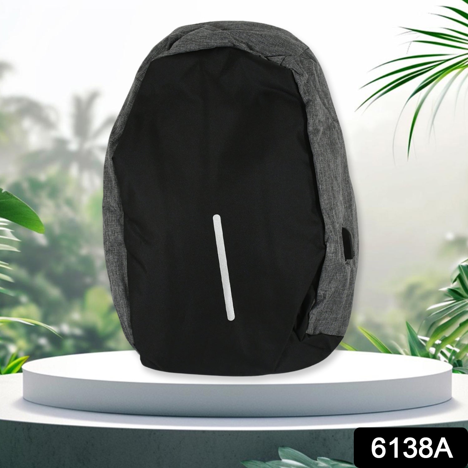 6138A WATERPROOF ANTI THEFT CROSSBODY FANNY PACK WAIST BAG PU LEATHER SHOULDER BAGS CHEST MEN CASUAL FASHION USB CHARGING EARPHONE HOOK SLING TRAVEL MESSENGERS BAG Travel Sahayak