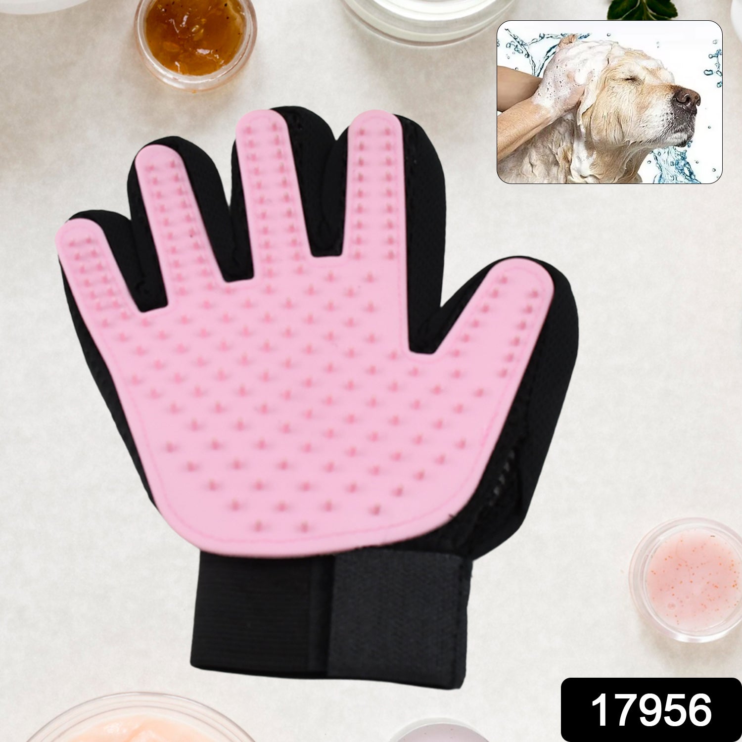 Pink  Gloves, Gloves Bathing Tool (1 Pc) travel sahayak