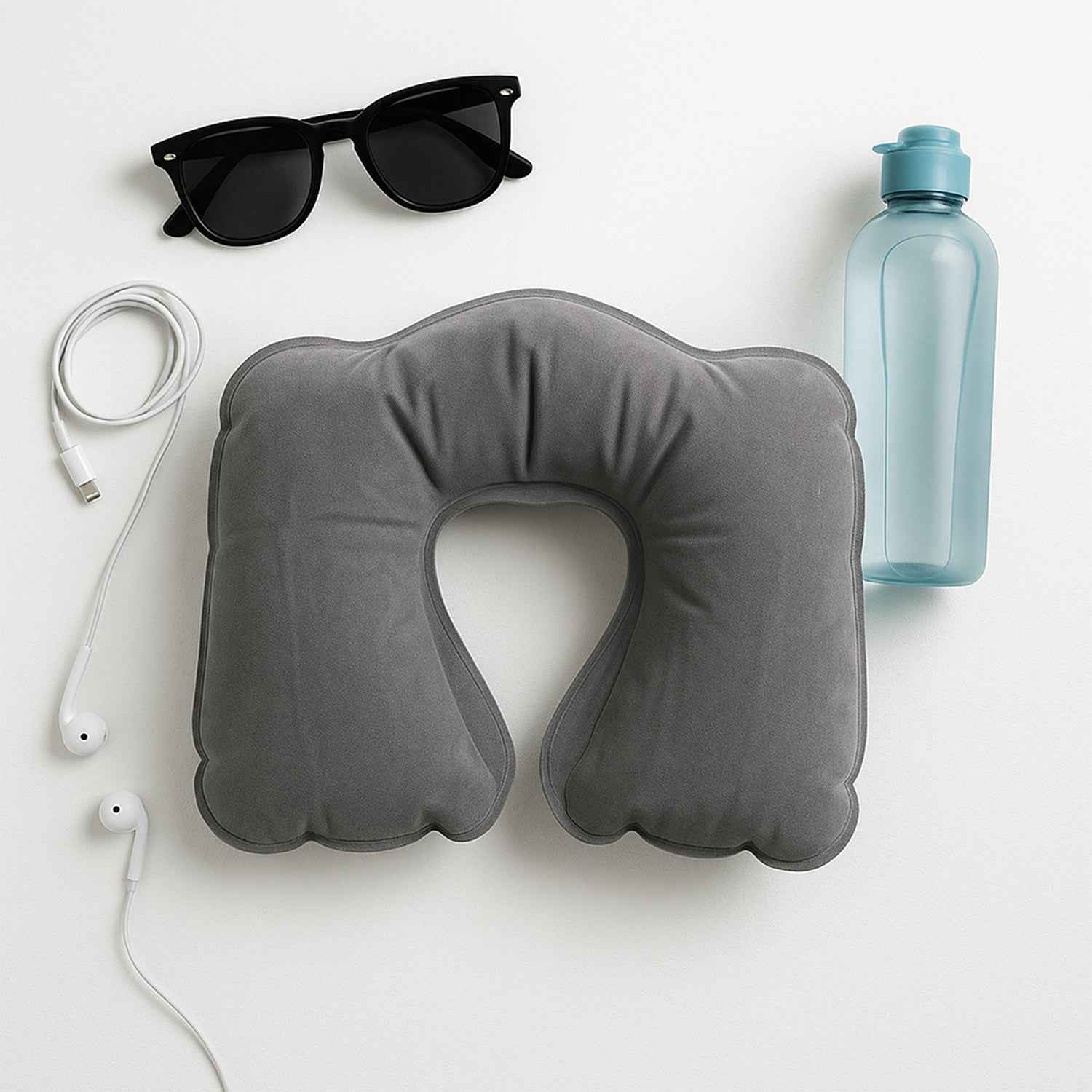 B Grade Inflatable U-Shaped Neck Pillow (1 Pc)