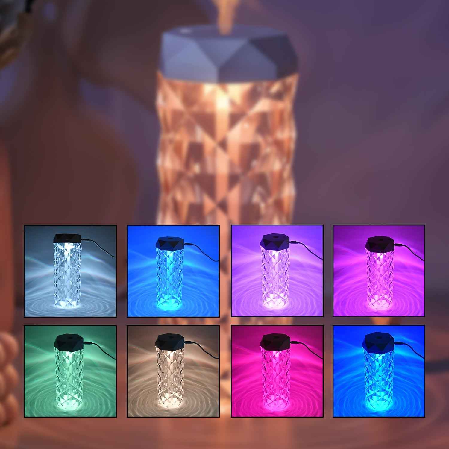 Humidifier with LED Light Approx 400ml