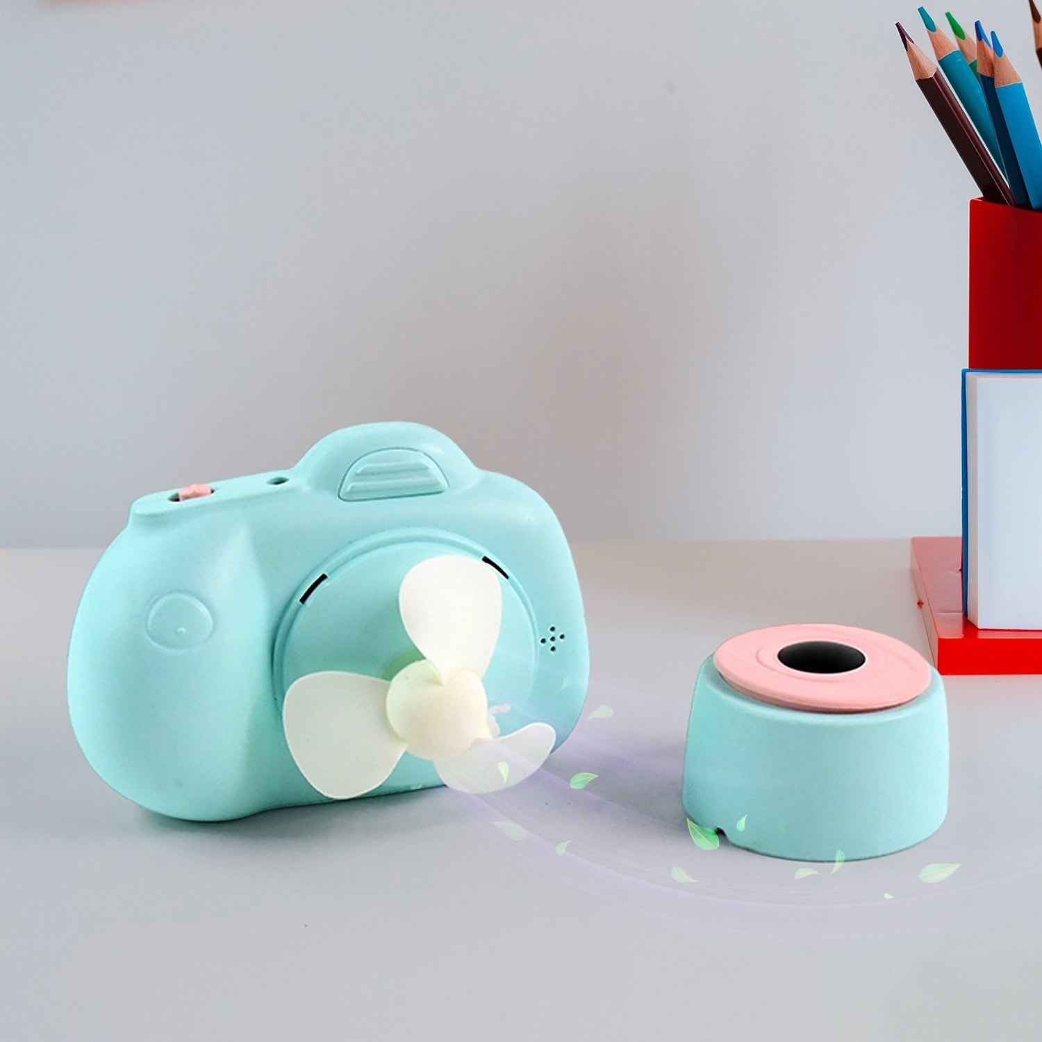Portable Mini Camera-Shaped Handheld Fan