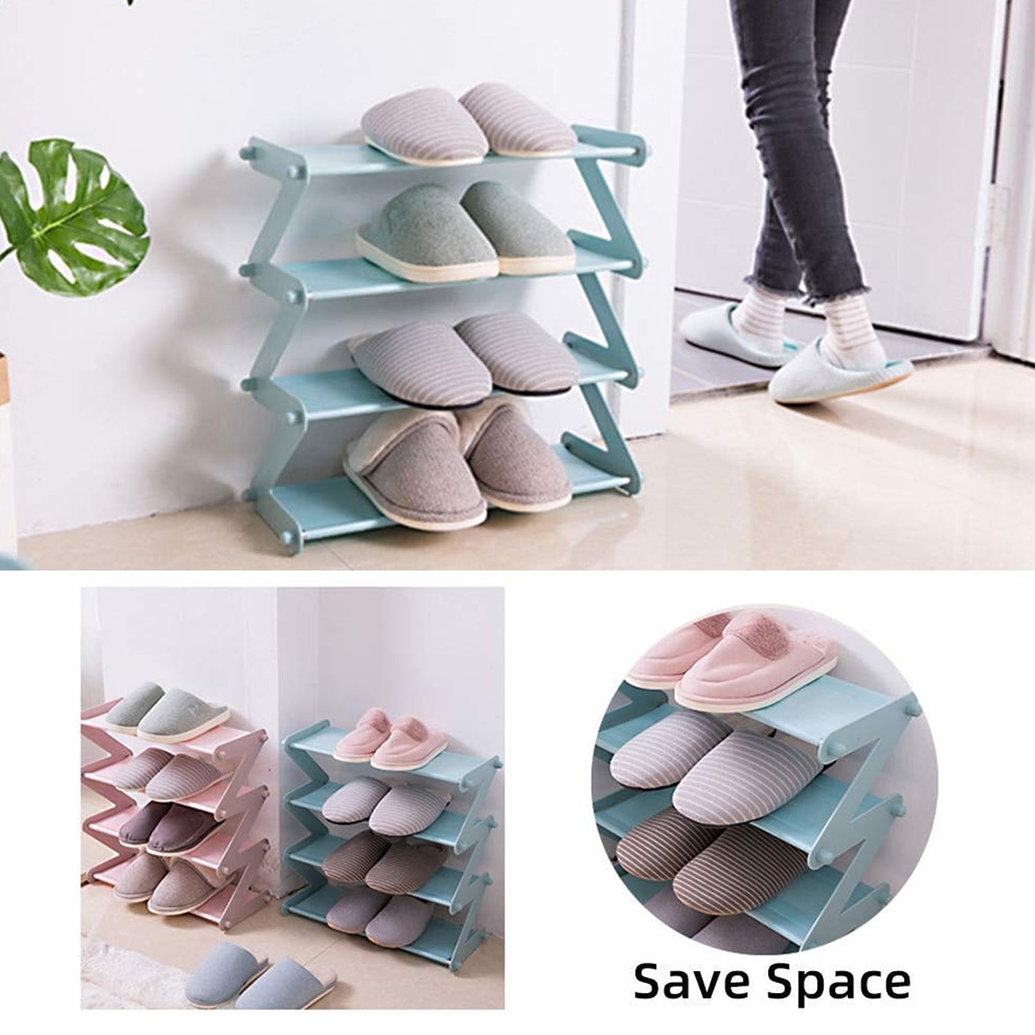 Shoe Rack Z-Shaped Four Layer (1 Pc / 4 Layer) Variety Bazaar