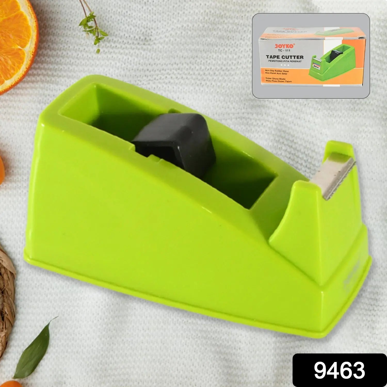 9463 Plastic Tape Dispenser Cutter for Home Office use, Tape Dispenser for Stationary, Tape Cutter Packaging Tape School Supplies (1 pc / 300 Gm) - varietybazaar.co.in