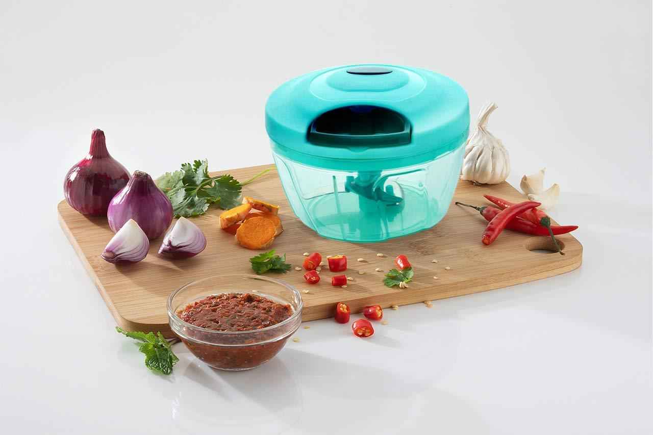 080 Manual Food Chopper Compact  Powerful Hand Held Vegetable Chopperblender