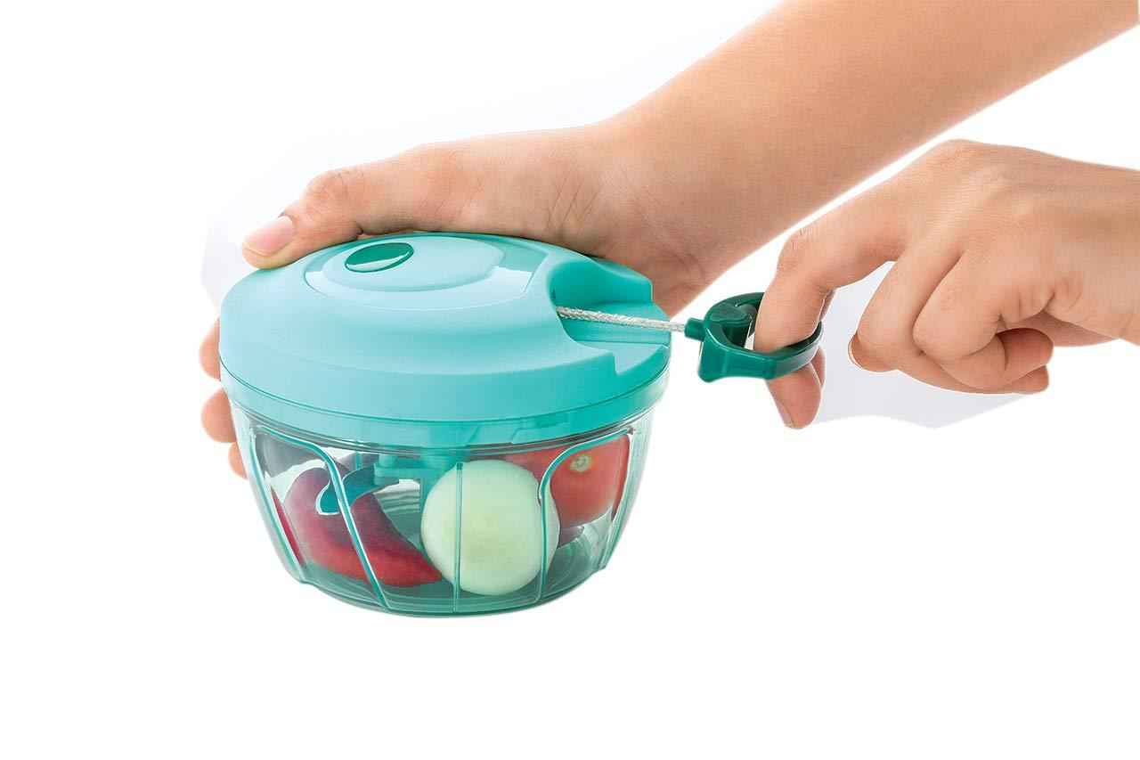 080 Manual Food Chopper Compact  Powerful Hand Held Vegetable Chopperblender
