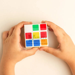 0869 3x3x3 Cube Solving Kit - Includes Cube, Formula Sheets, Perfect for Beginners and Enthusiasts, 3d puzzles game | rubick cube puzzle cubes | rubix cube (1 Pc ) Travel Sahayak