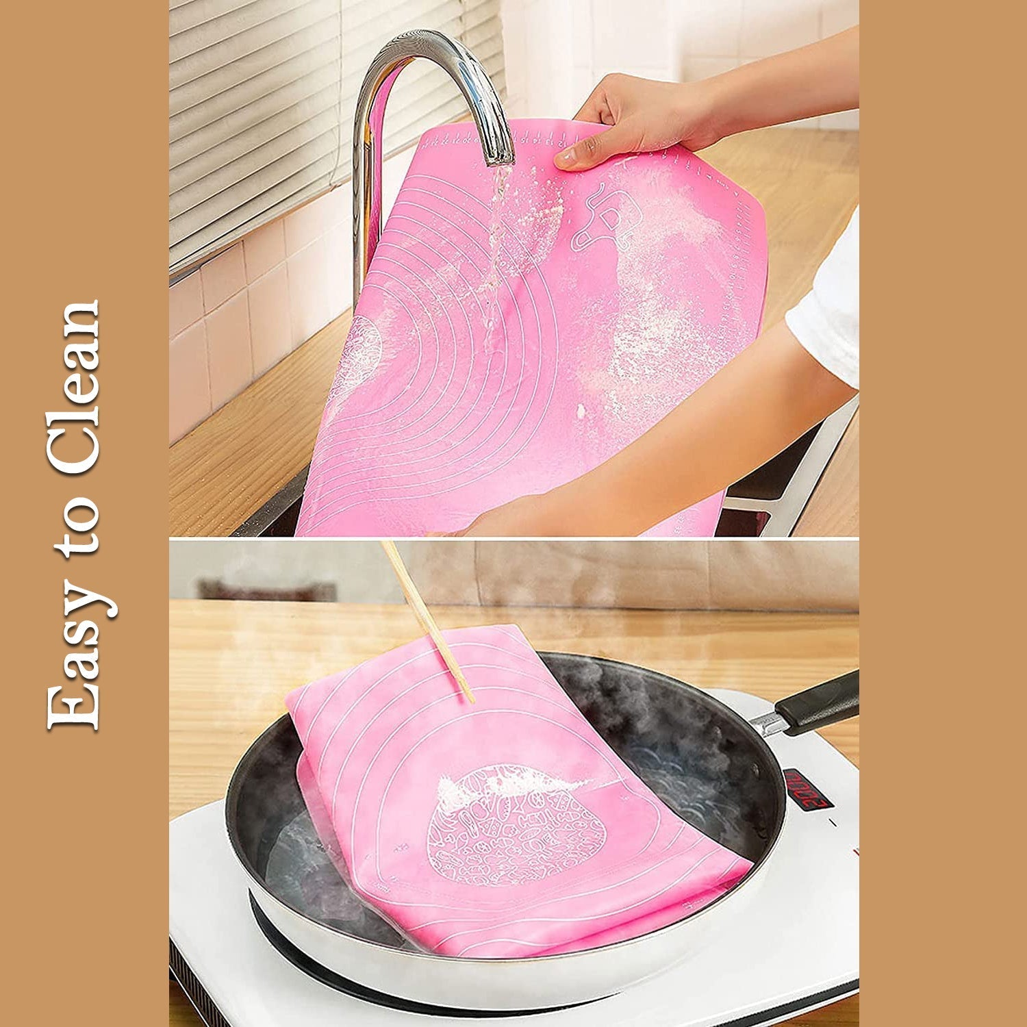 Rolling Baking Mat with Measurements (70×50 Cm / 1 Pc) travel sahayak