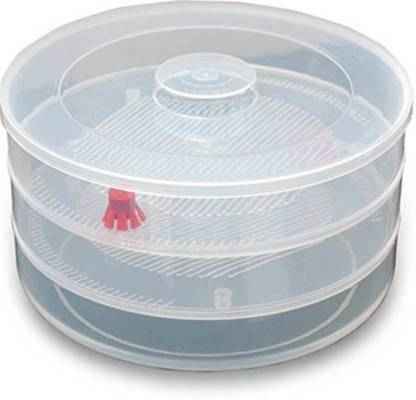 093 Plastic 3 Compartment Sprout Maker White