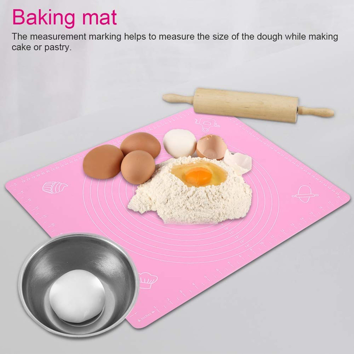 Rolling Mat Silicone Baking Mat (50×40 Cm) travel sahayak