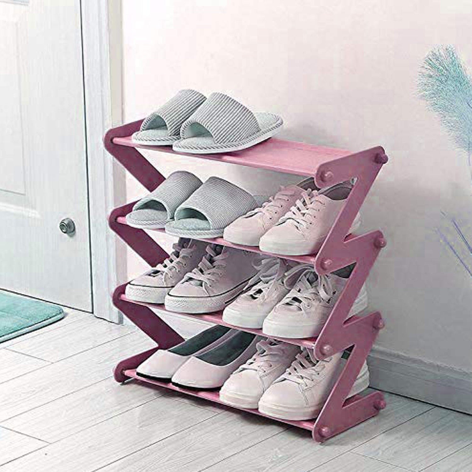 Shoe Rack Z-Shaped Four Layer (1 Pc / 4 Layer) Variety Bazaar