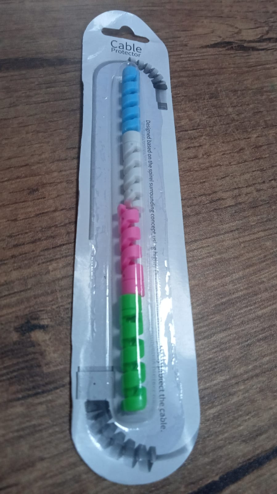 6029 Spiral Charger Spring Cable Protector Data Cable Saver (Pack of 4) Travel Sahayak