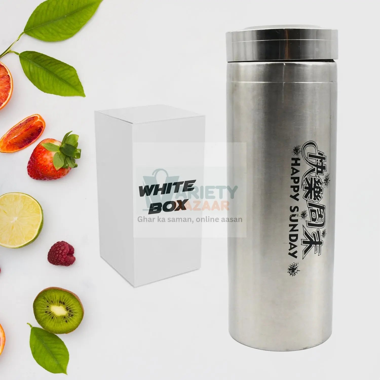 12542 Stainless Steel Vacuum Flask Water Bottle, Fridge Water Bottle, Leak Proof, Rust Proof, Hot & Cold Drinks, Gym BPA Free Food Grade Quality, For office/Gym/School (Approx 1000 ML) Travel Sahayak
