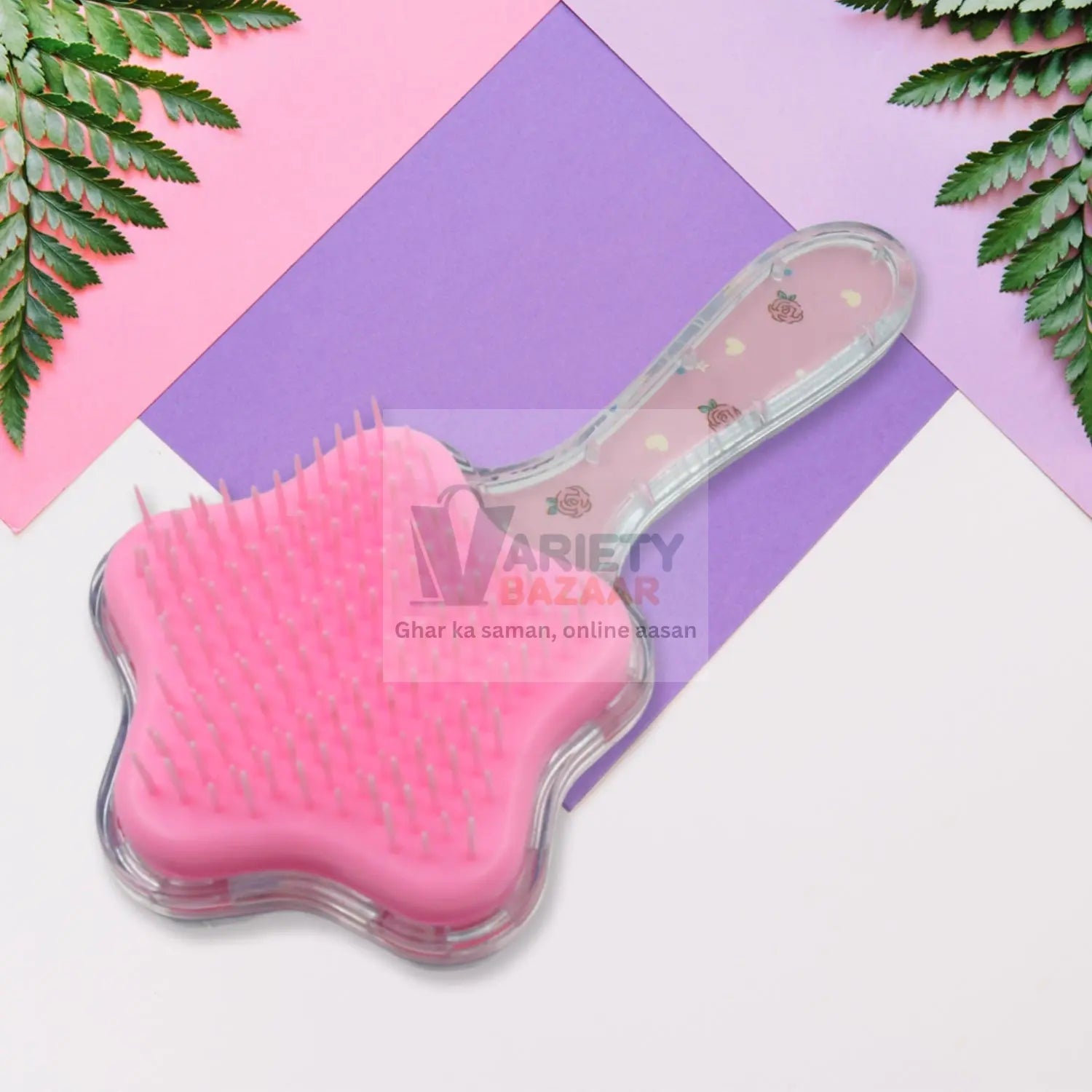 12572 Cartoon Hair Brush Massage Shower Comb Blur Wet Salon Hair Brushes Hair Styling Tools, Glitter Comb, Soft & Smooth Brush, Mermaid Brush For Kids Return Gifts For Kids (1 Pc ) Travel Sahayak