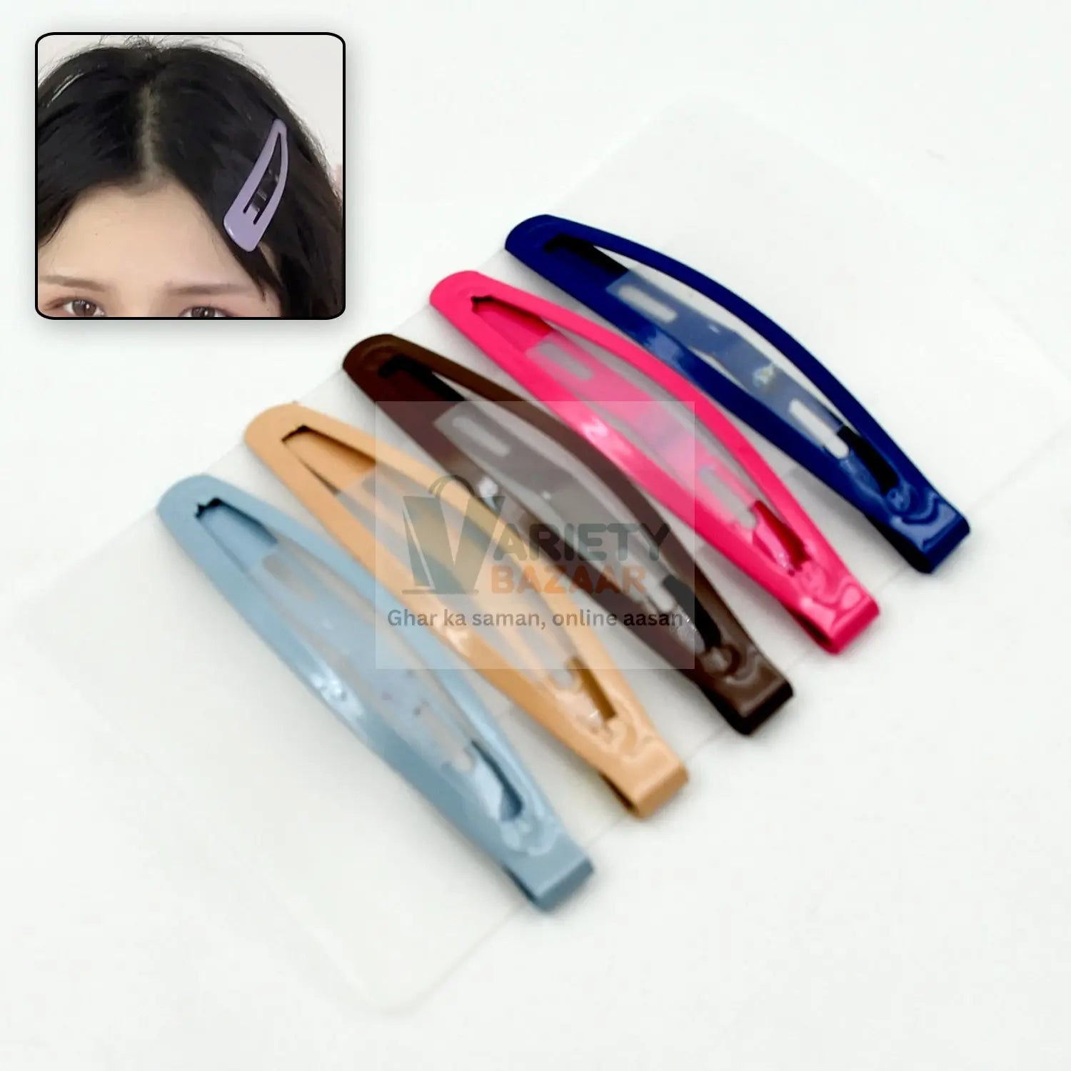 12653 Stylish Women Metal Hairpins Sweet Cute Girls DIY Barrettes Clip for Hair Accessories (5 pcs set) Travel Sahayak