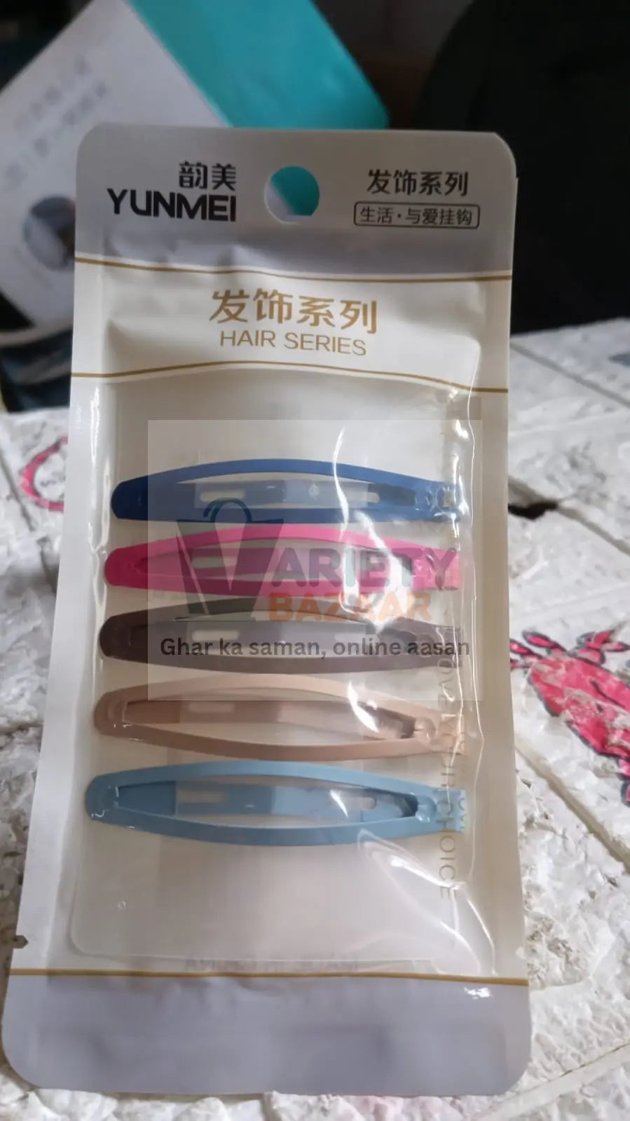 12653 Stylish Women Metal Hairpins Sweet Cute Girls DIY Barrettes Clip for Hair Accessories (5 pcs set) Travel Sahayak