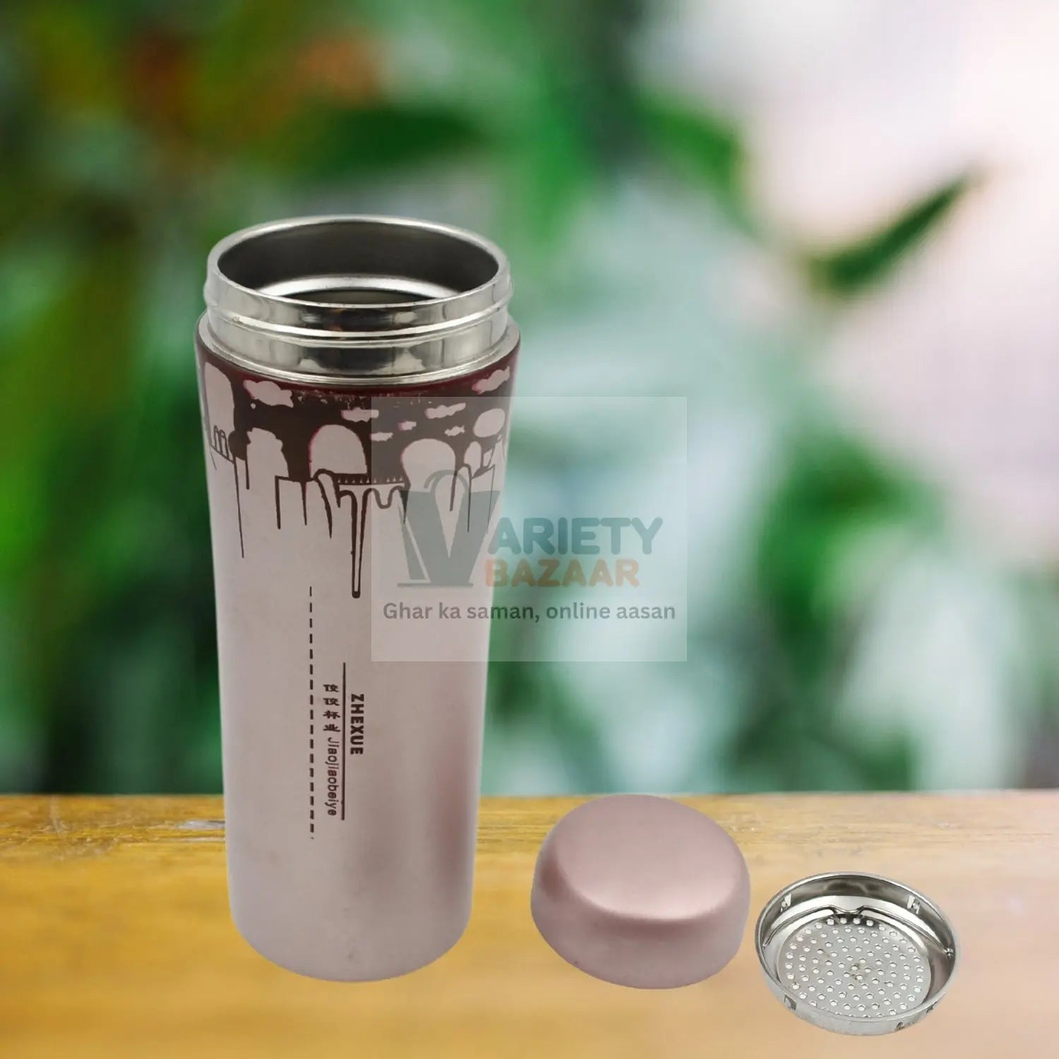 12751 Stainless Steel Water Bottle, Leak Proof, Rust Proof, Hot & Cold Drinks, Gym Sipper BPA Free Food Grade Quality, Steel fridge Bottle For office / Gym / School 350Ml Travel Sahayak