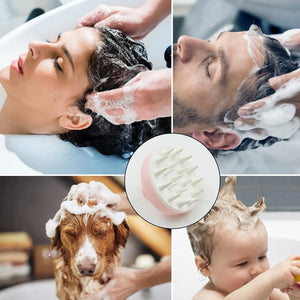 1469 Hair Scalp Massager Shampoo Brush, Scalp Care Hair Wash Brush Silicone Comb, Shampoo Brush (1 Pc / Mix Color) Travel Sahayak