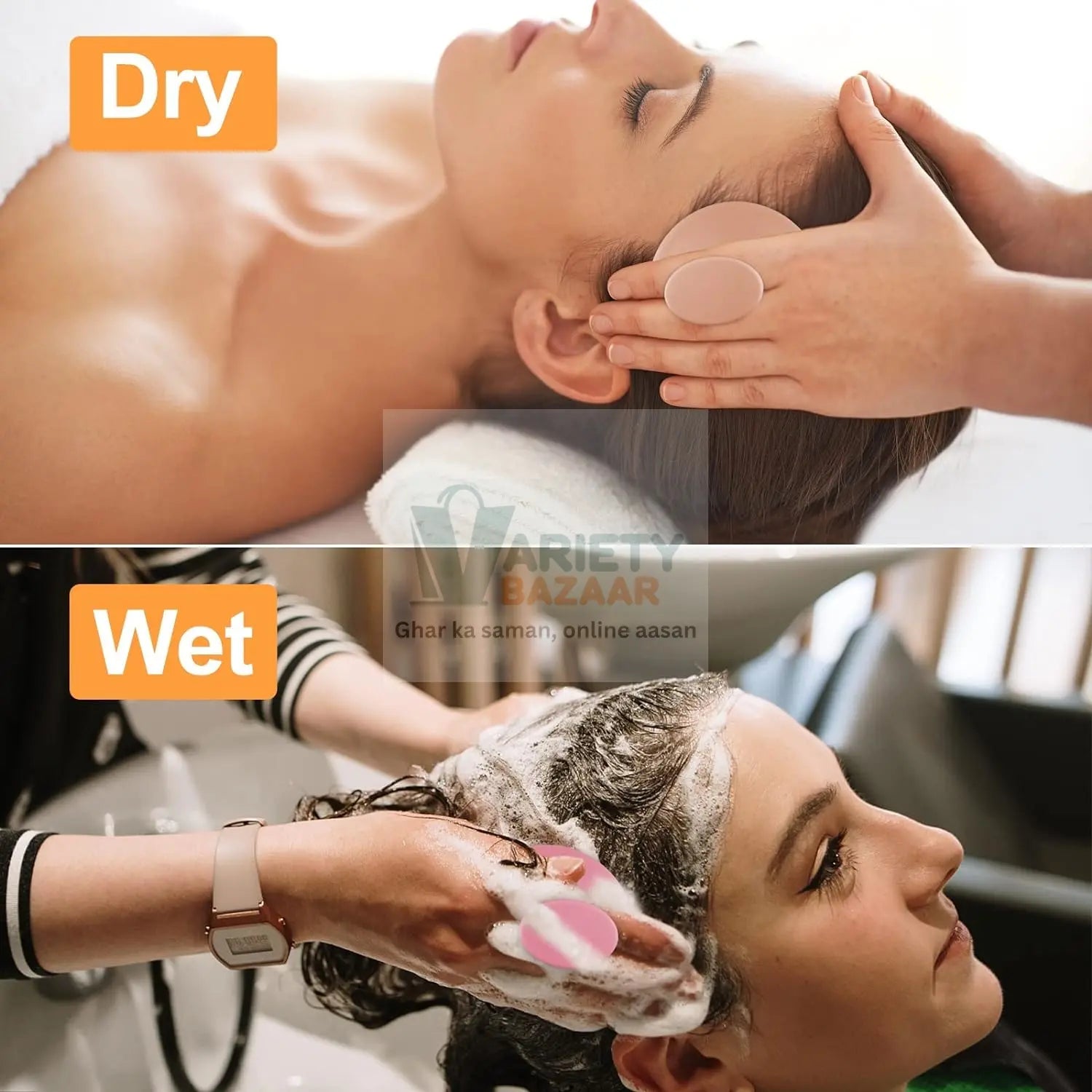 1469 Hair Scalp Massager Shampoo Brush, Scalp Care Hair Wash Brush Silicone Comb, Shampoo Brush (1 Pc / Mix Color) Travel Sahayak