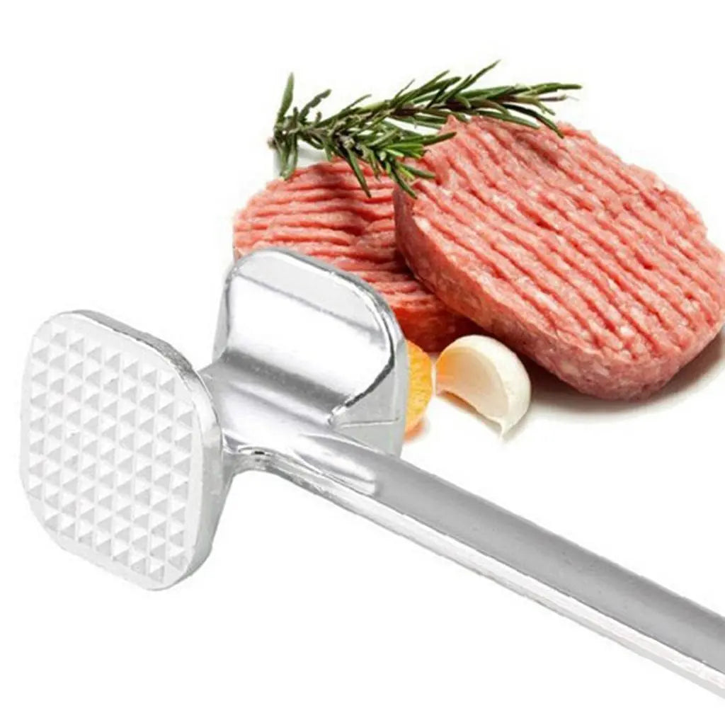 1595 Double Side Beaf Steak Mallet Meat Hammer Tool Aluminium High Quality Tool For Home & Restaurant Use Travel Sahayak