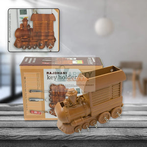 1653 Plastic Train Engine Design Plastic Key Holder | Mount Decorative Keys Organizer Key Holder, Key Stand Key Holder for Home & Office | Antique Key Holder (1 Pc) Travel Sahayak