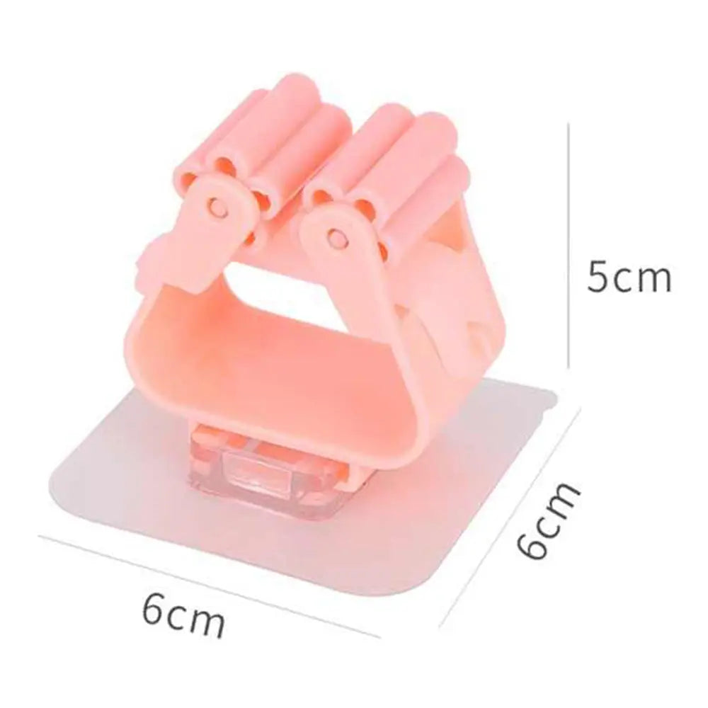 2177 Magic Sticker Series Self Adhesive Mop and Broom Holder - varietybazaar.co.in