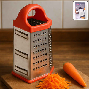 7-in-1 Heavy Duty Stainless Steel Box Grater With Ergonomic Handle (1 Pc)