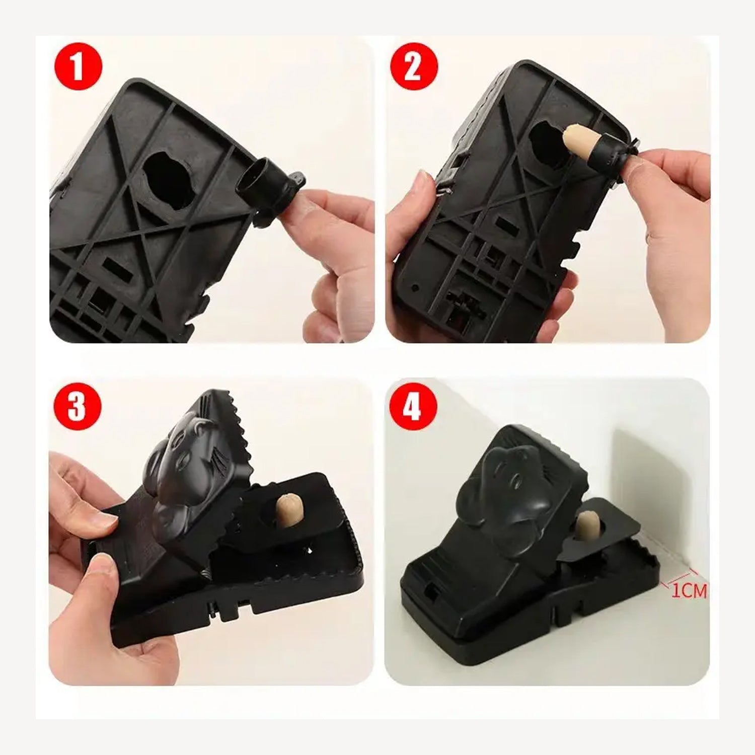 Mouse Catcher Trap Cage with Mouse Figure for Home, Kitchen, Room, Office, Indoor, Outdoor Mice Pest Control Reusable (1 Pc) Variety Bazaar