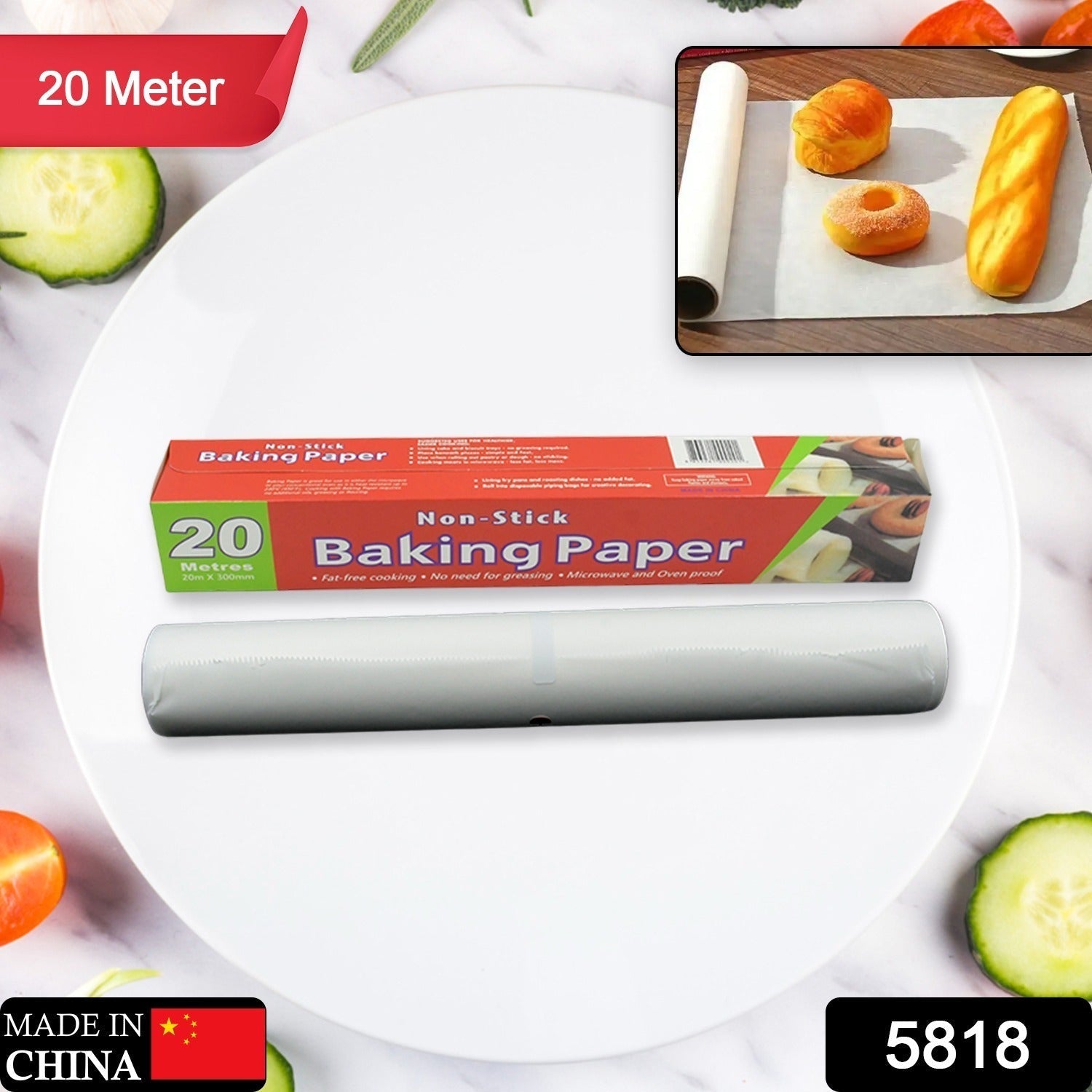 Non-Stick Parchment Paper: Easy Cleanup for Baking, Grilling & More (Microwave & Oven Safe) travel sahayak