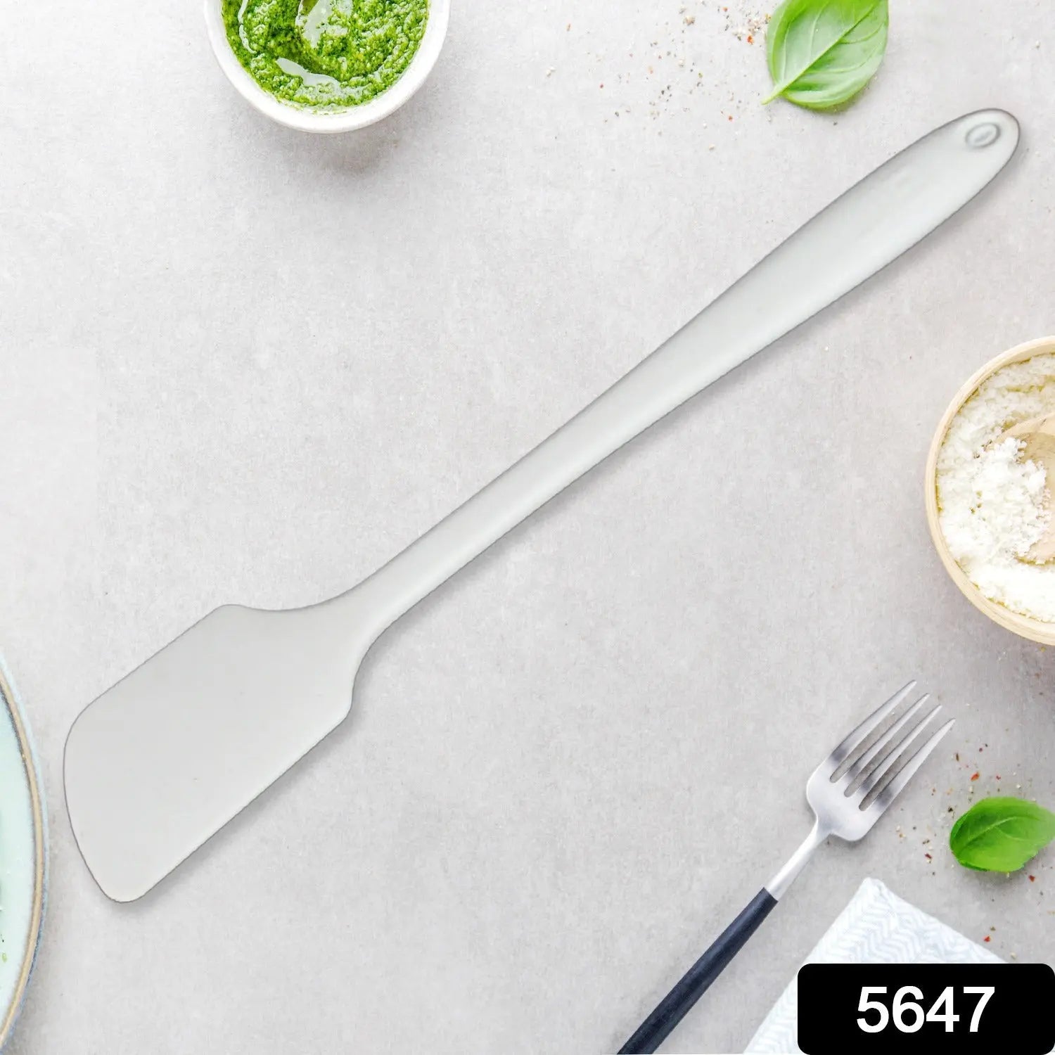 5647 Silicone Spoon Spatula Heat-Resistant Rubber Cooking Utensils Set, Seamless Design Baking Kitchen Spatulas For Nonstick Cookware - varietybazaar.co.in