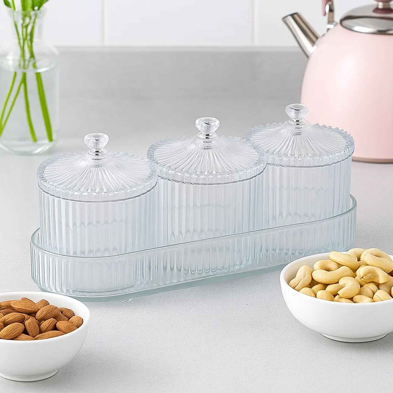 Dry Fruit  Snack Storage - (3 Pc  Set)