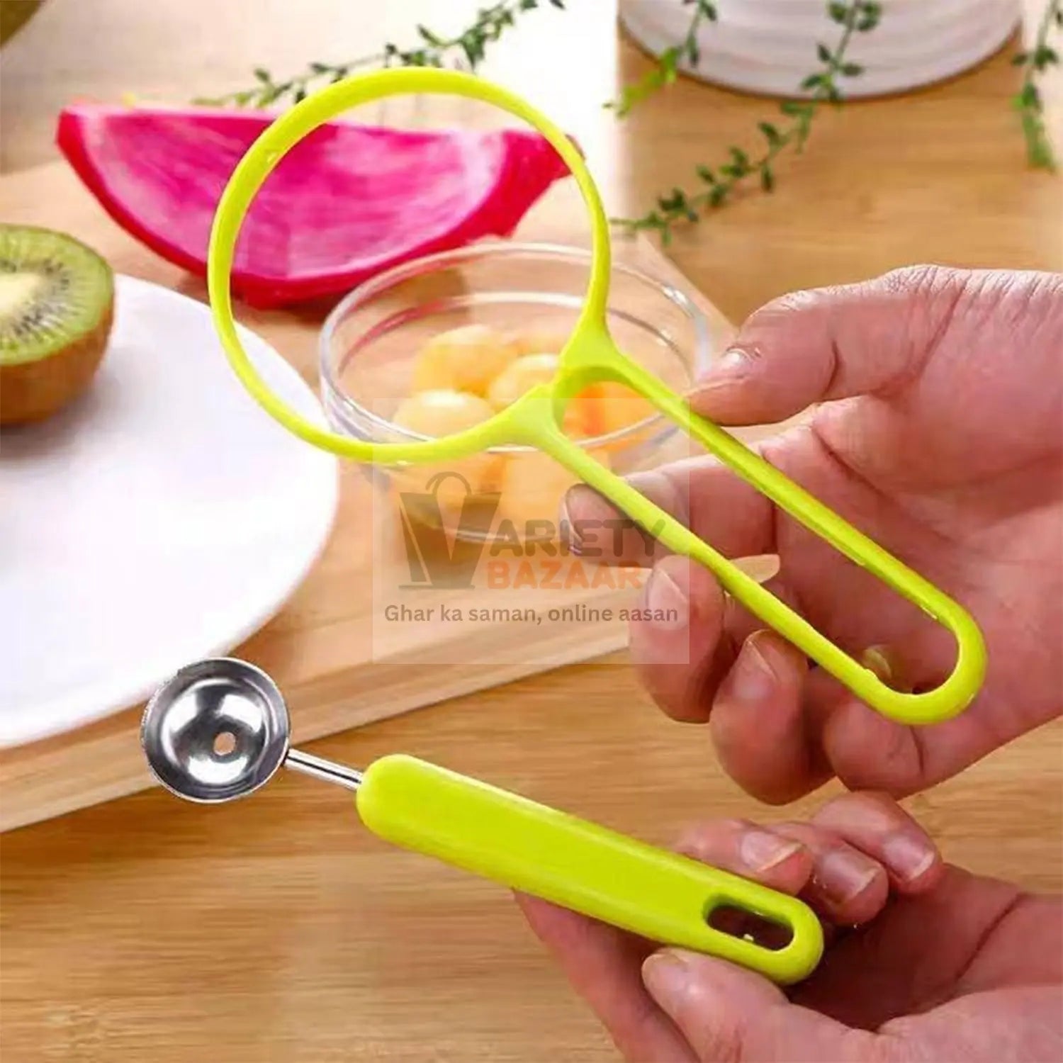 2-in-1 Fruit Peeler & Baller for Avocado & Watermelon (1 Pc, Kitchen) Variety Bazaar