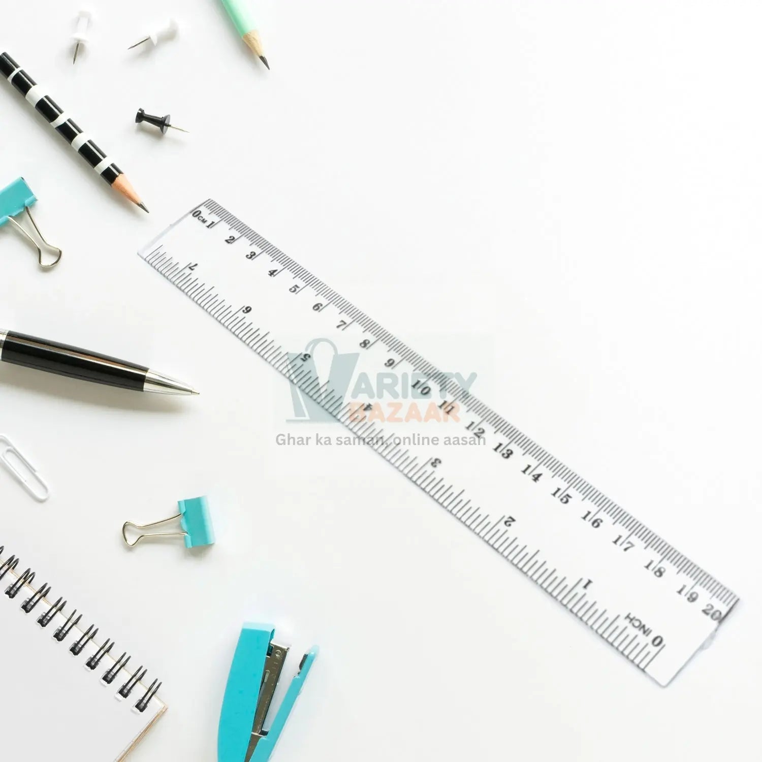 20Cm Ruler For Student Purposes While Studying And Learning In Schools And Homes Etc. (1Pc) travel sahayak