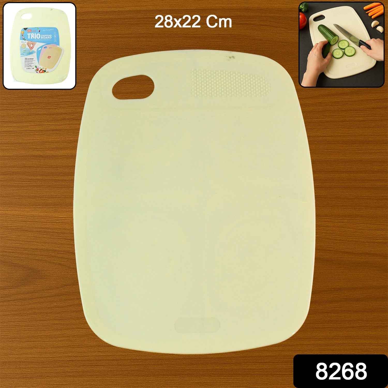 Multipurpose Plastic Chopping Board for Kitchen Use – 28x22 cm (1 Pc)