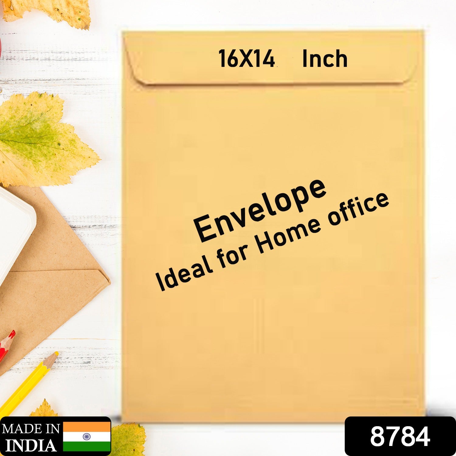 Brown Kraft Envelope for Invitations & Office Use (1 Pc, 16x14 Inch)