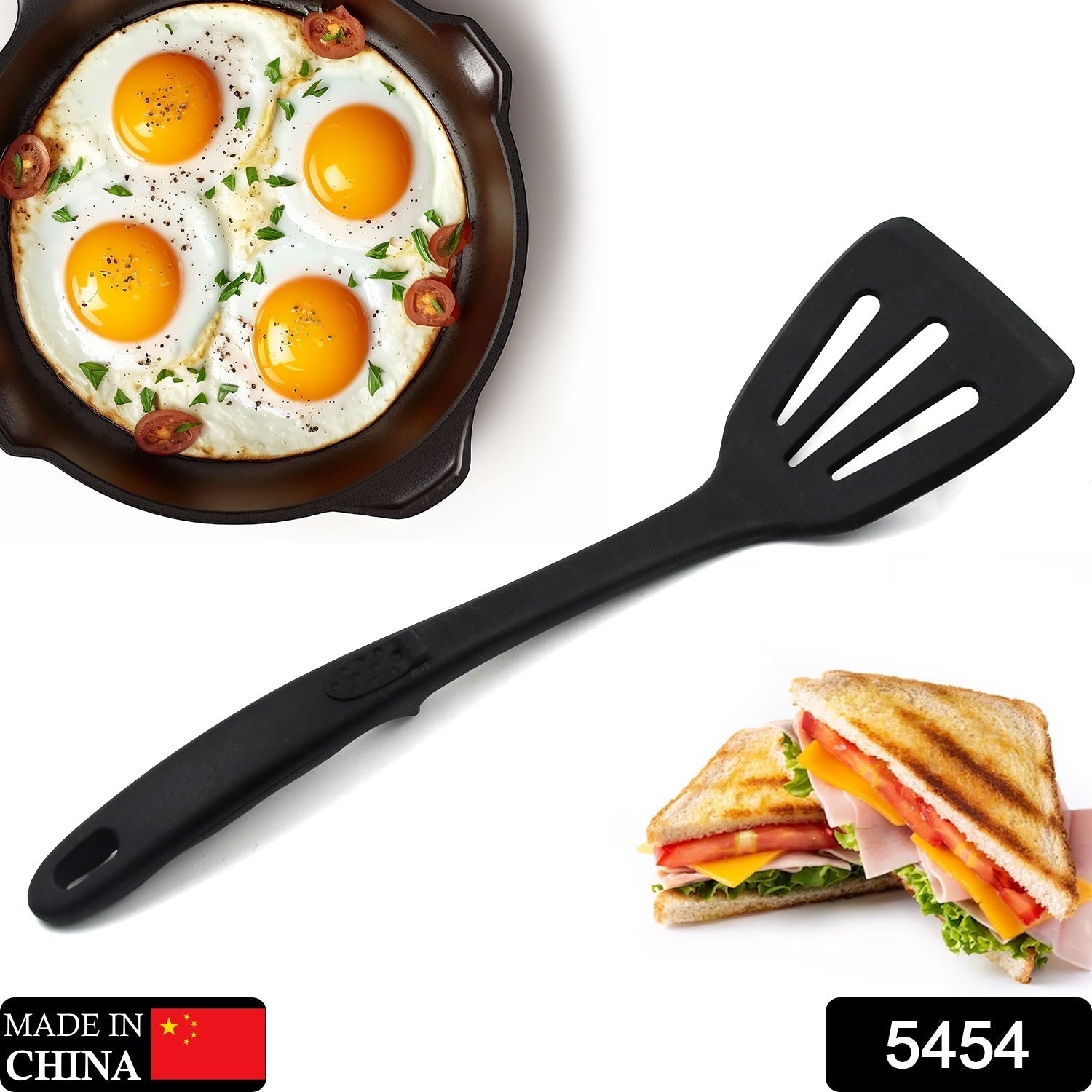 5454 Kitchen Spatula, 1 Piece Kitchen Utensils, Egg, Fish, Pan, Fried Spatula, Kitchen Utensils (35 cm) Travel Sahayak