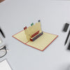 3D Pop-Up Greeting Card (1 Pc): Birthday travel sahayak