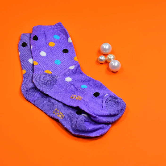 1 PAIR SOCKS PRINTED TRENDY MULTIPLE DESIGNER SOCKS (3 Different Size / Mix Design)<br> Travel Sahayak
