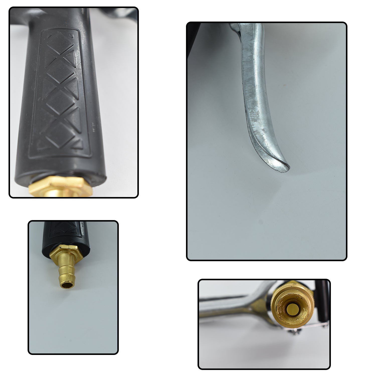 1608 Durable Gold Color Trigger Hose Nozzle Water Lever Spray Travel Sahayak